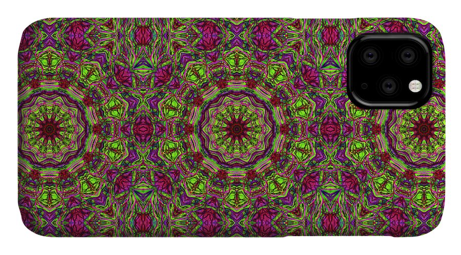 Green Pink Kaleidoscope - Phone Case