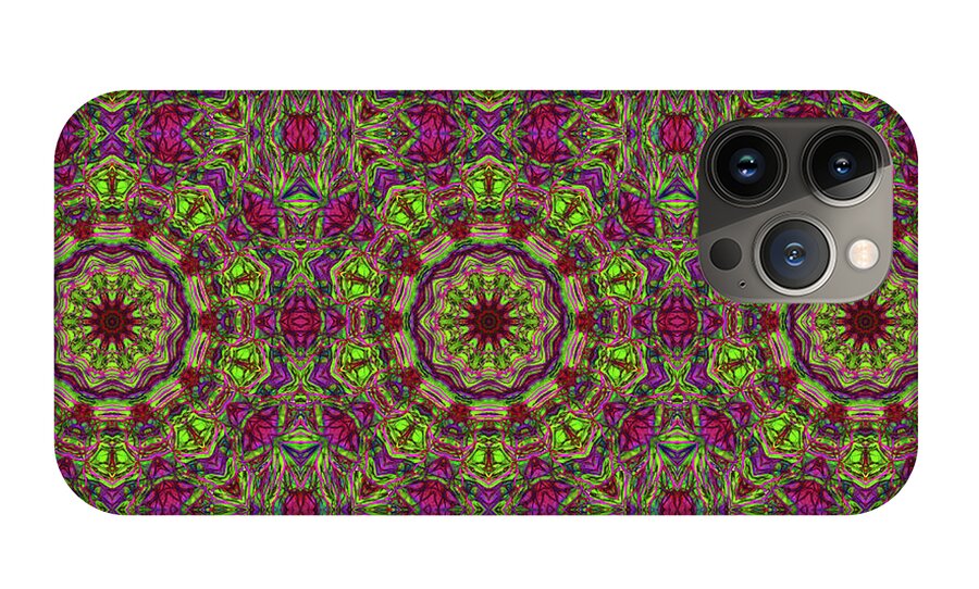 Green Pink Kaleidoscope - Phone Case