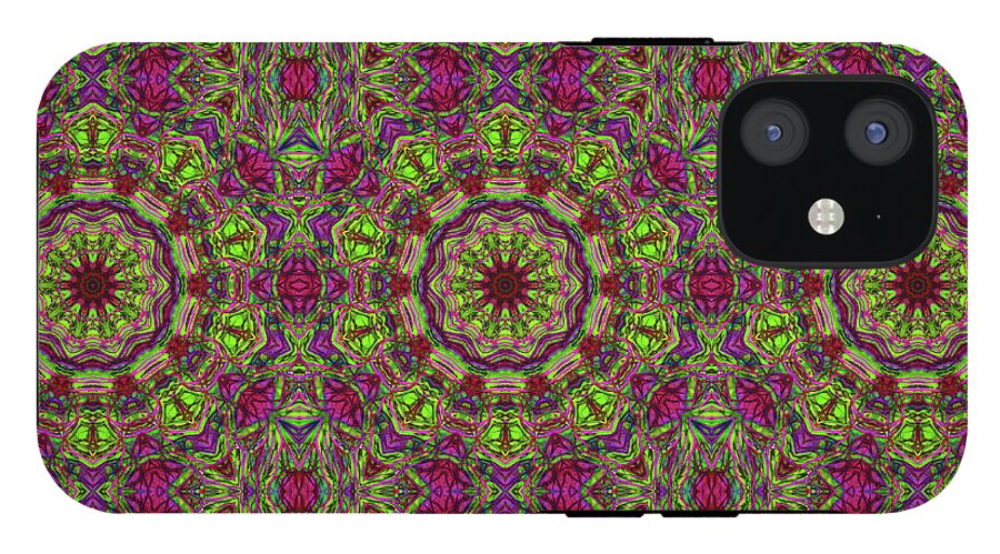 Green Pink Kaleidoscope - Phone Case