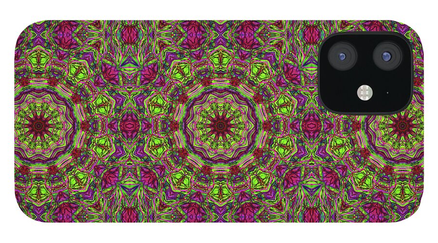 Green Pink Kaleidoscope - Phone Case