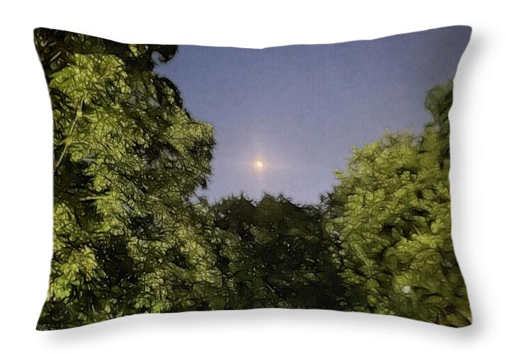 July Moon - Throw Pillow