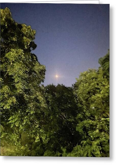 July Moon - Greeting Card