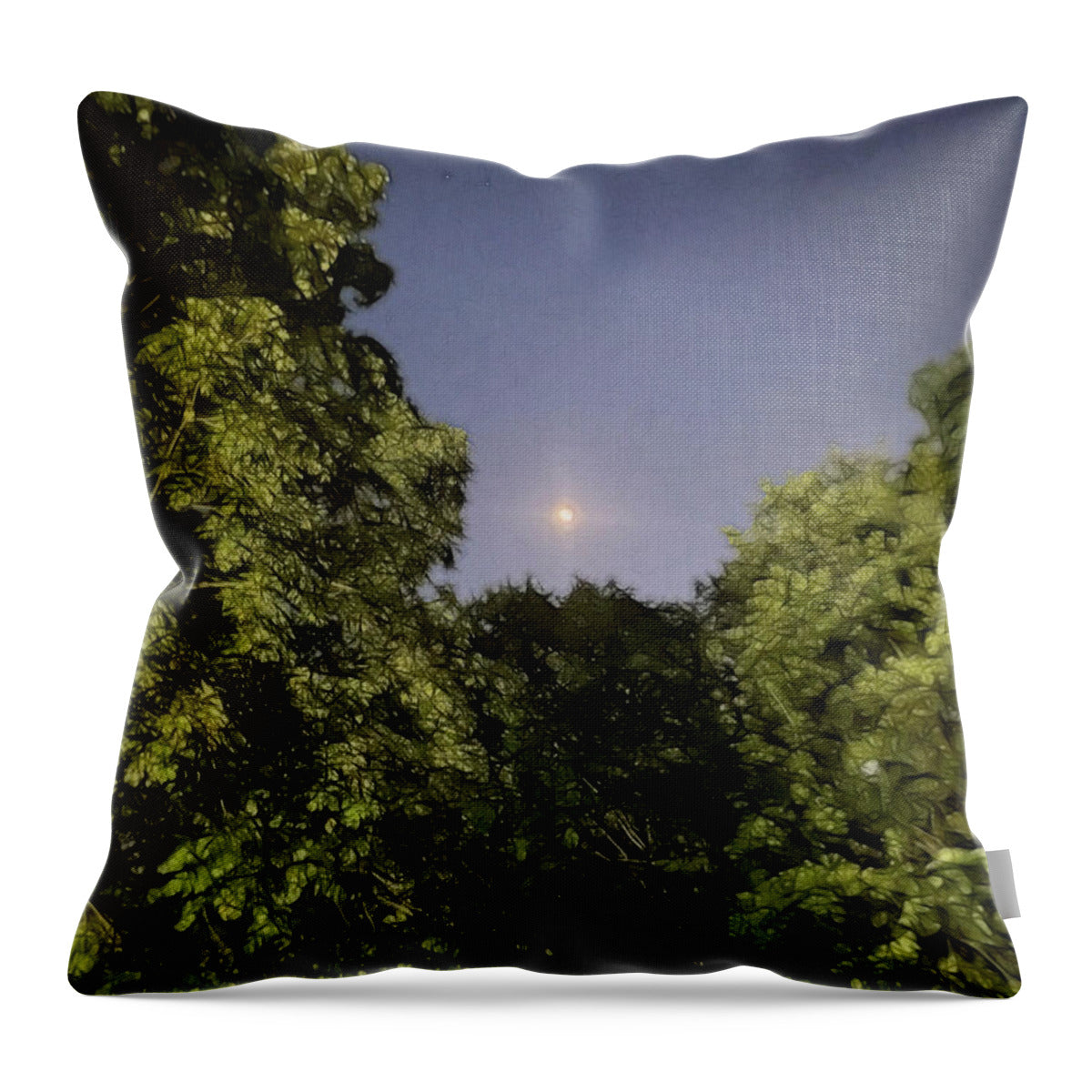 July Moon - Throw Pillow