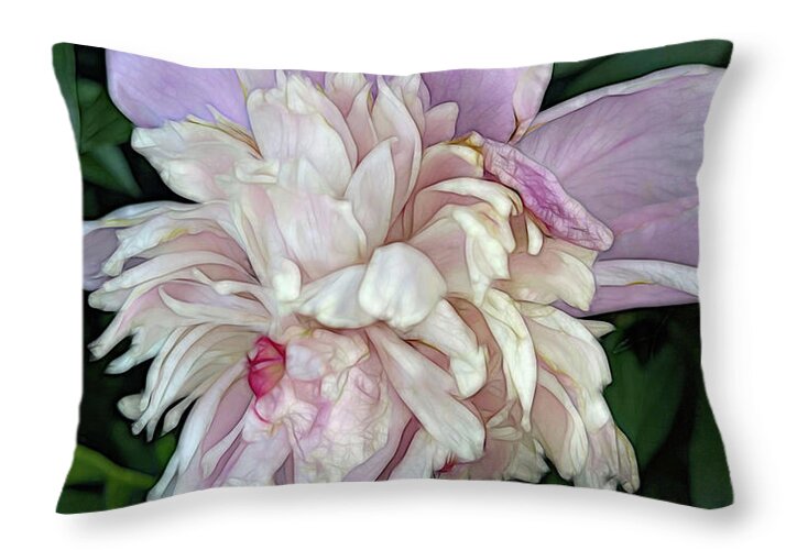 June Peony - Throw Pillow