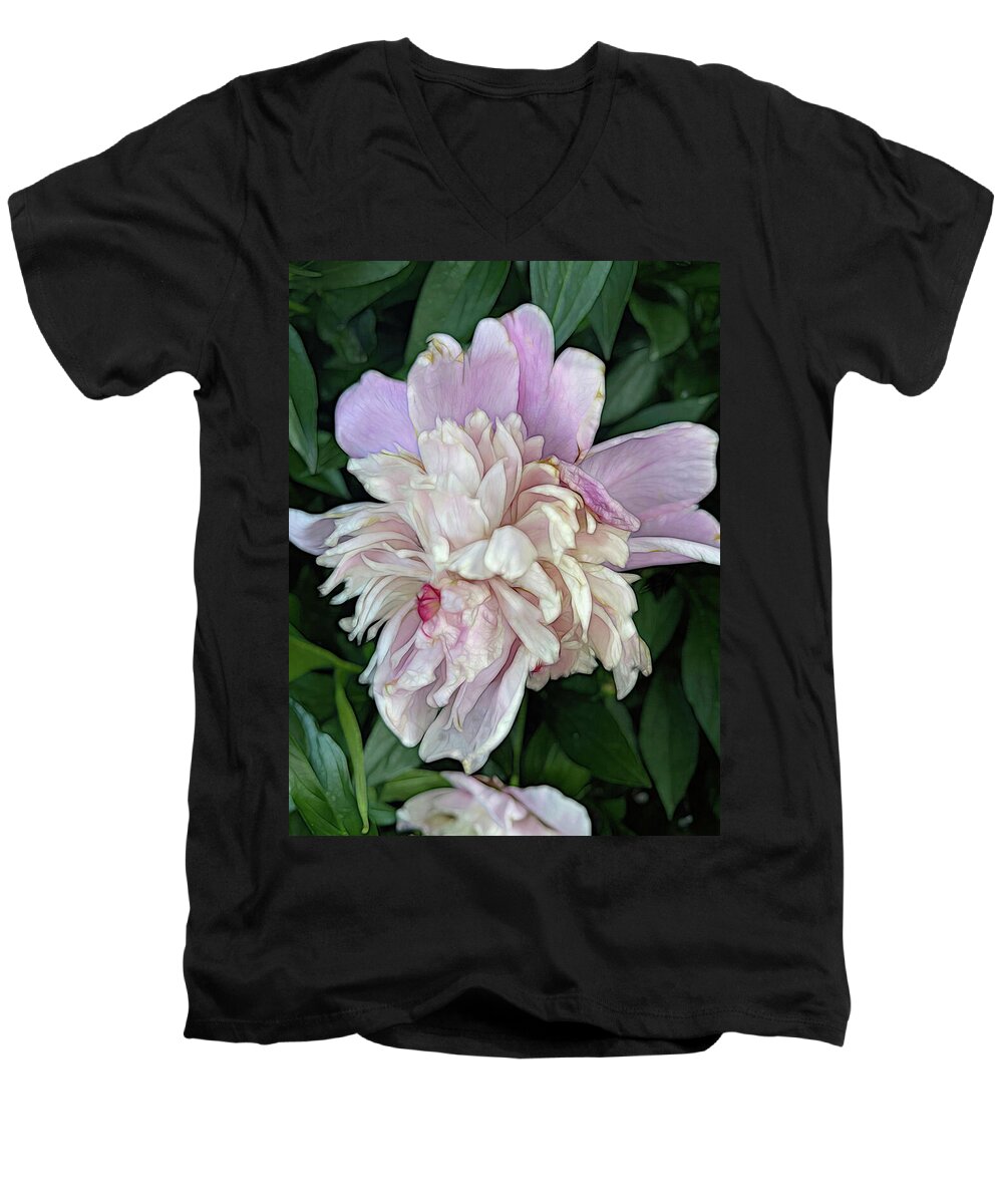 June Peony - Men's V-Neck T-Shirt