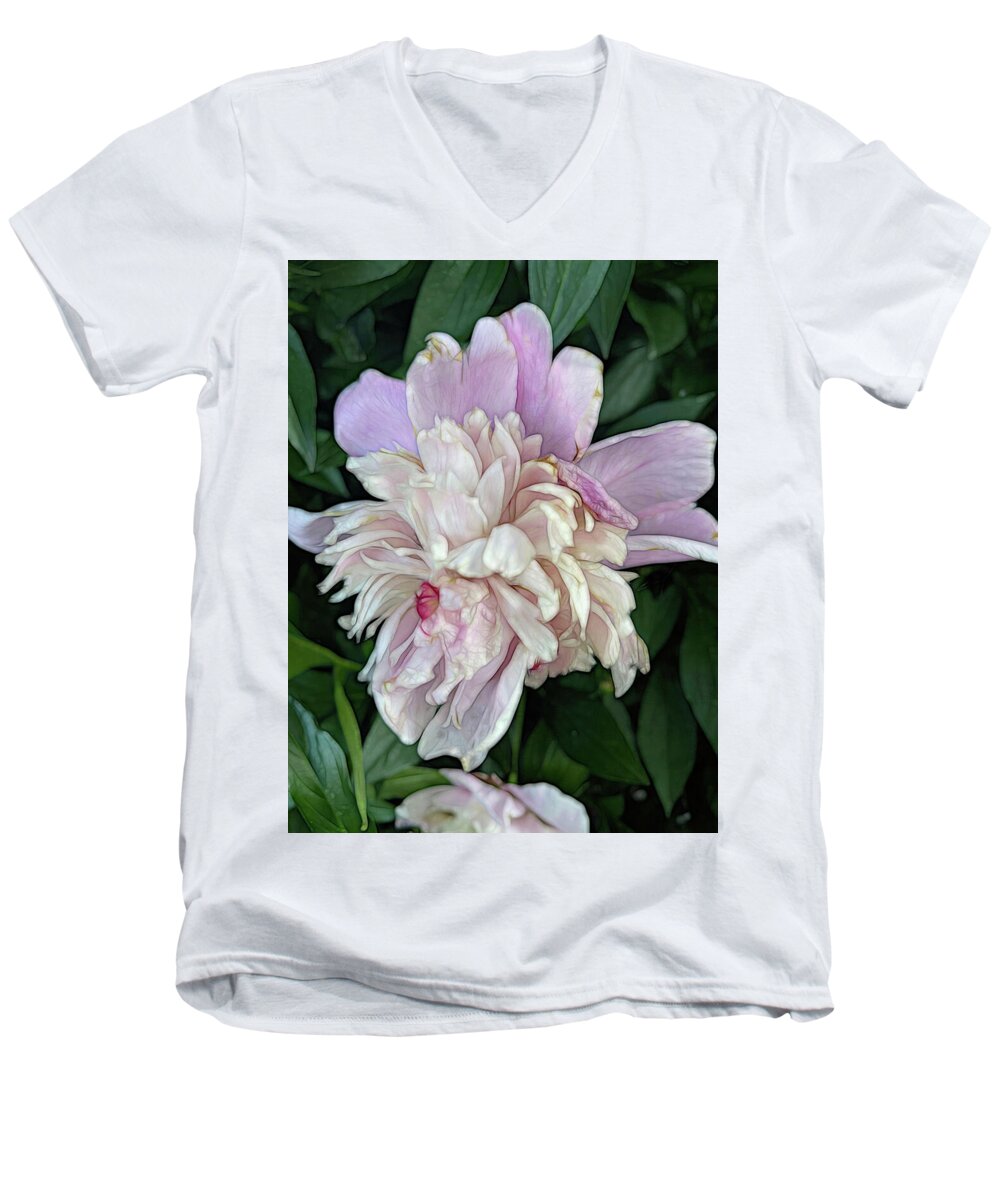 June Peony - Men's V-Neck T-Shirt