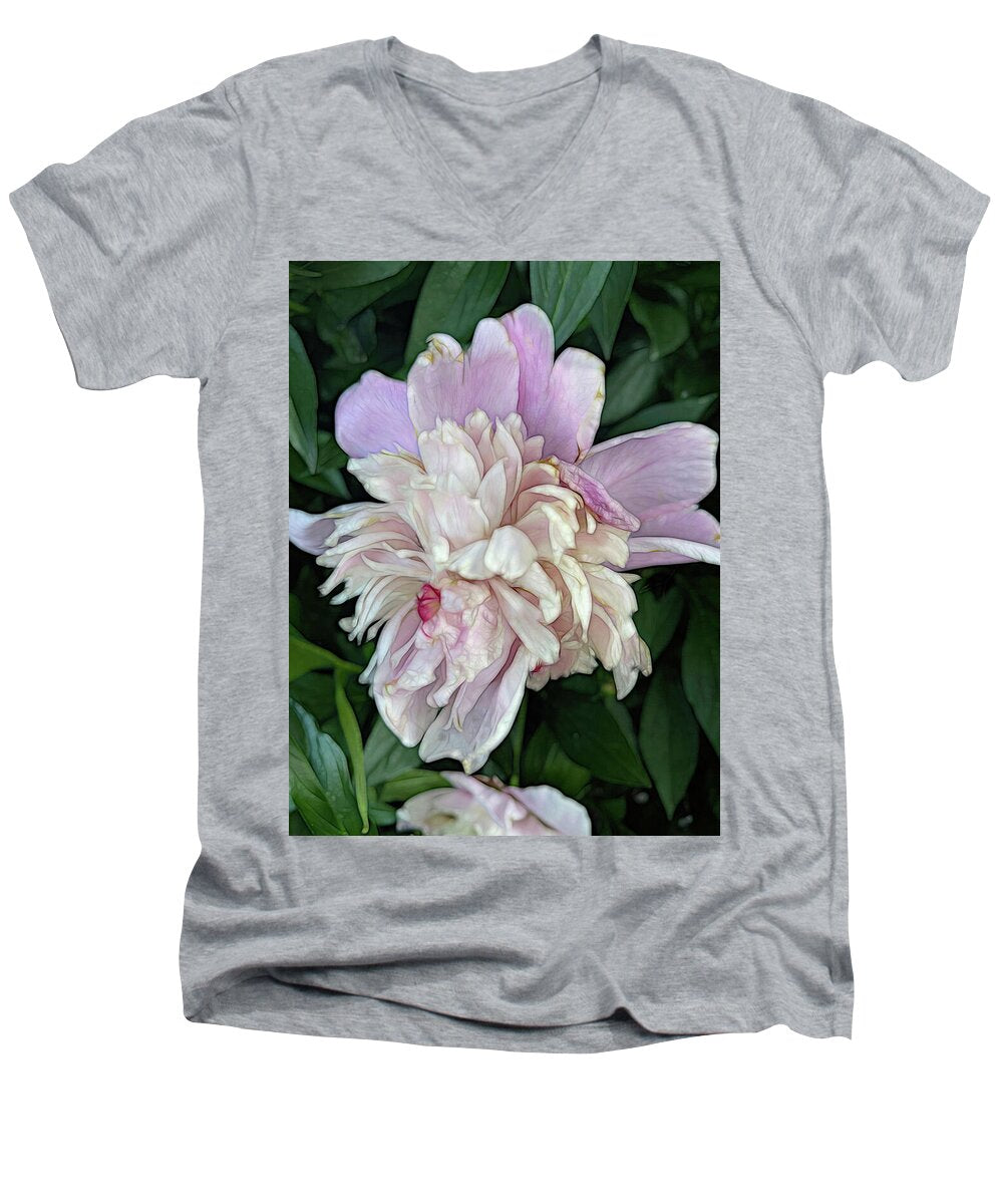 June Peony - Men's V-Neck T-Shirt