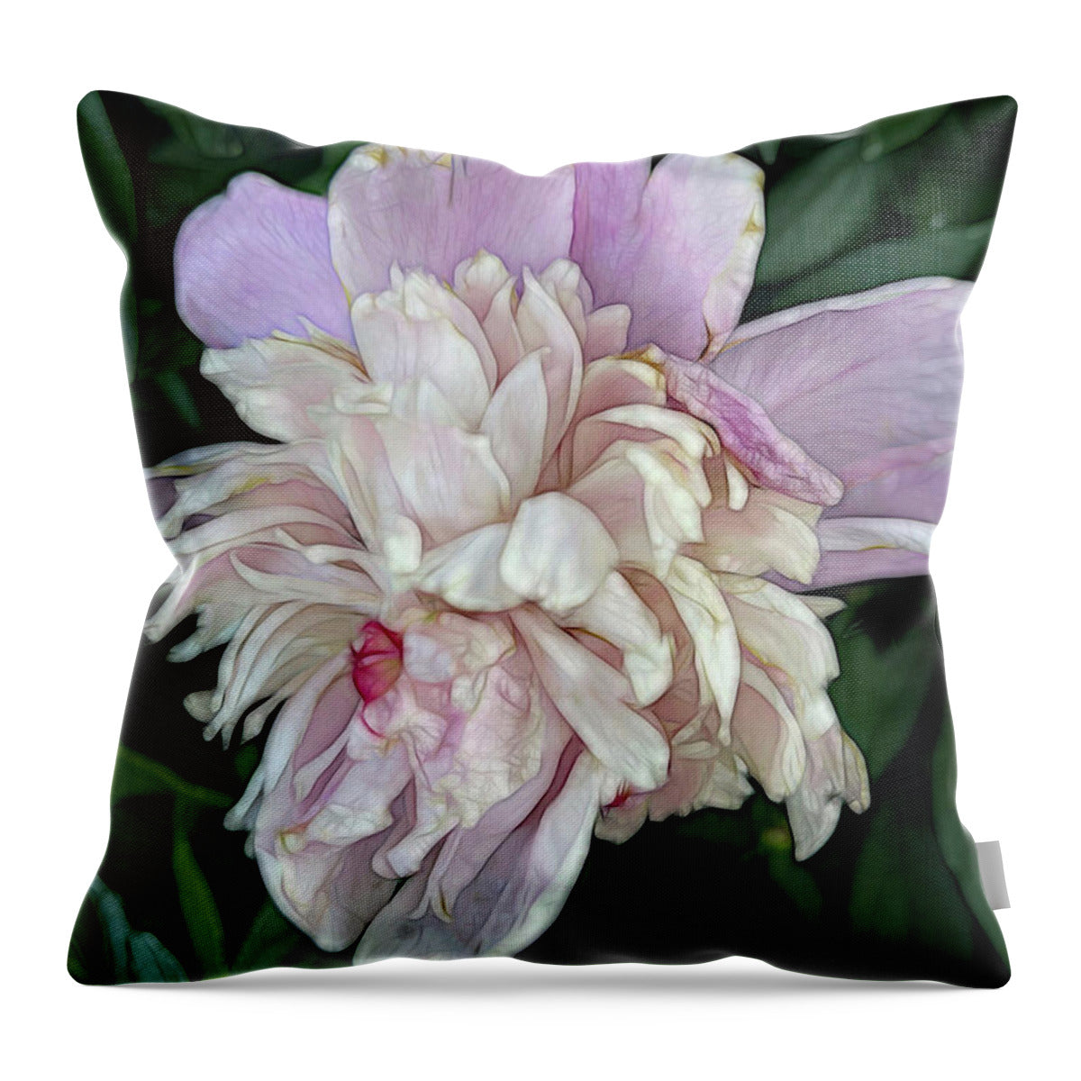 June Peony - Throw Pillow