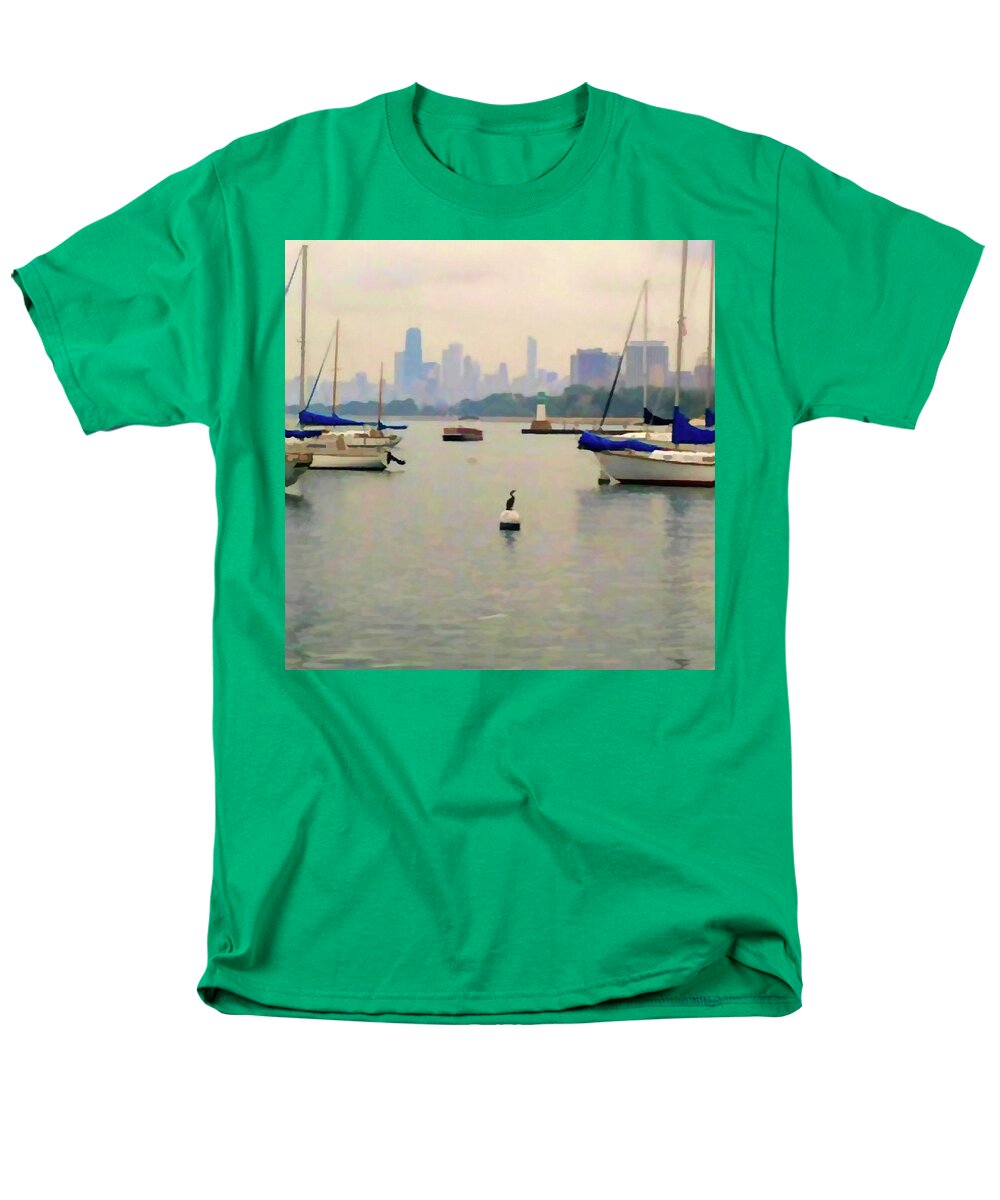 Lake By The City - Men's T-Shirt  (Regular Fit)