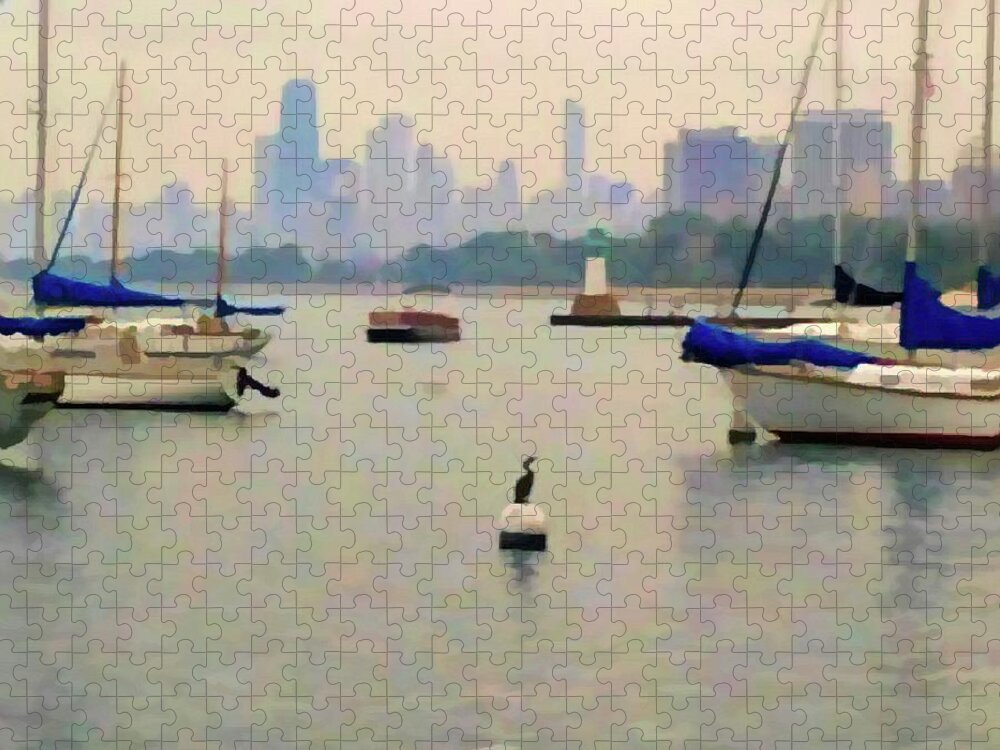 Lake By The City - Puzzle