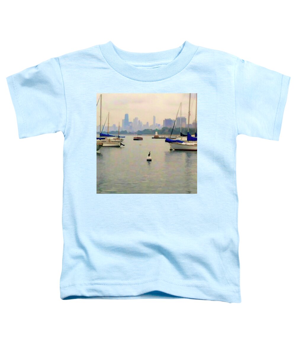 Lake By The City - Toddler T-Shirt