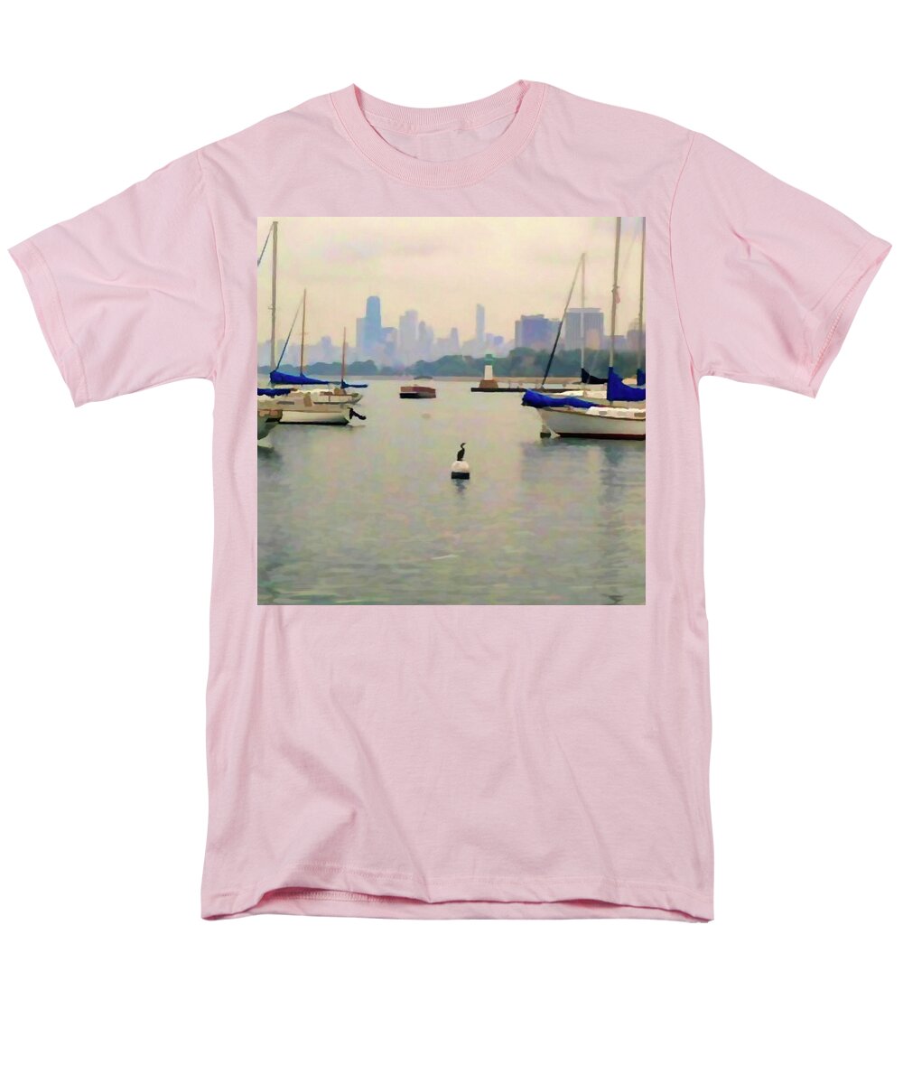 Lake By The City - Men's T-Shirt  (Regular Fit)