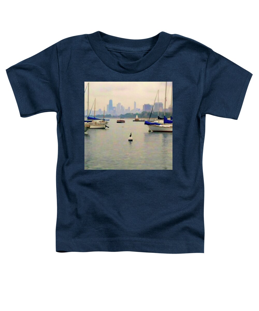 Lake By The City - Toddler T-Shirt