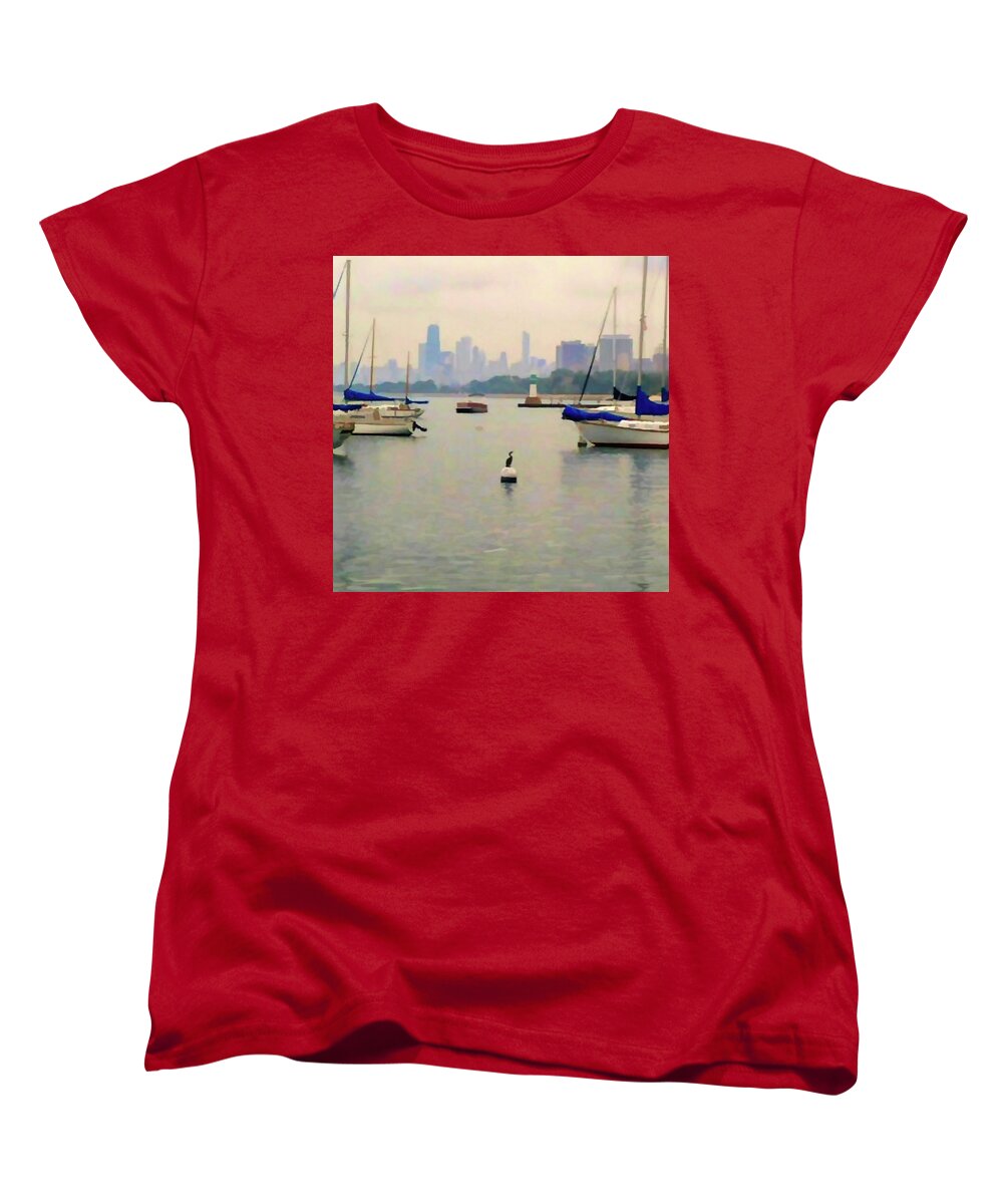 Lake By The City - Women's T-Shirt (Standard Fit)