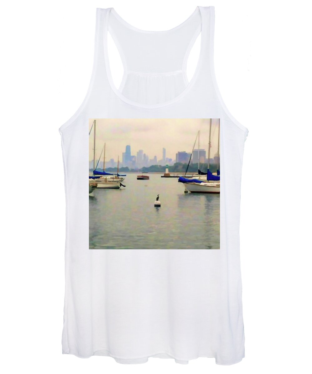 Lake By The City - Women's Tank Top