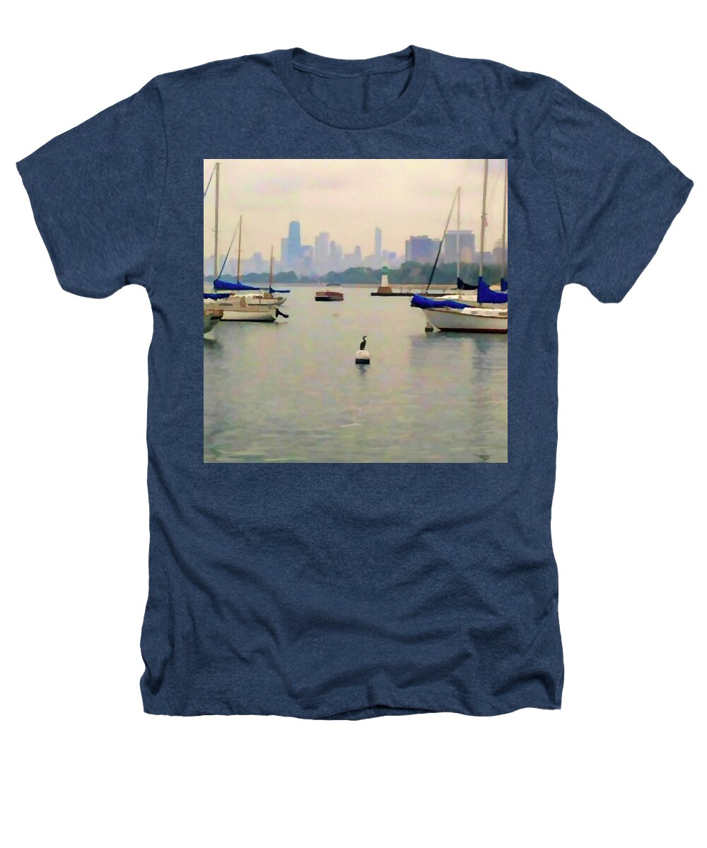 Lake By The City - Heathers T-Shirt