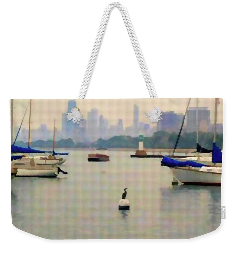 Lake By The City - Weekender Tote Bag