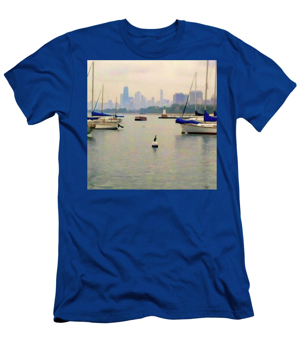 Lake By The City - T-Shirt