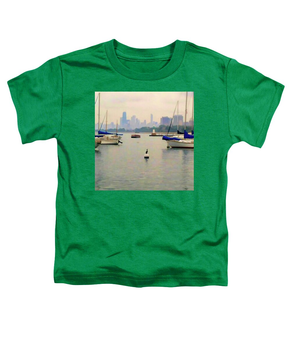 Lake By The City - Toddler T-Shirt