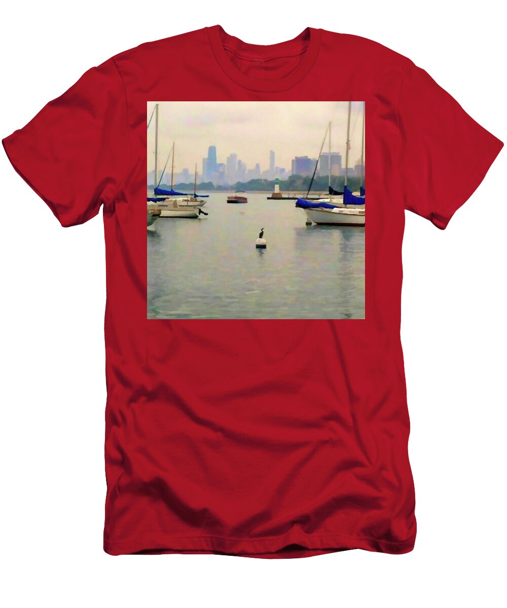 Lake By The City - T-Shirt