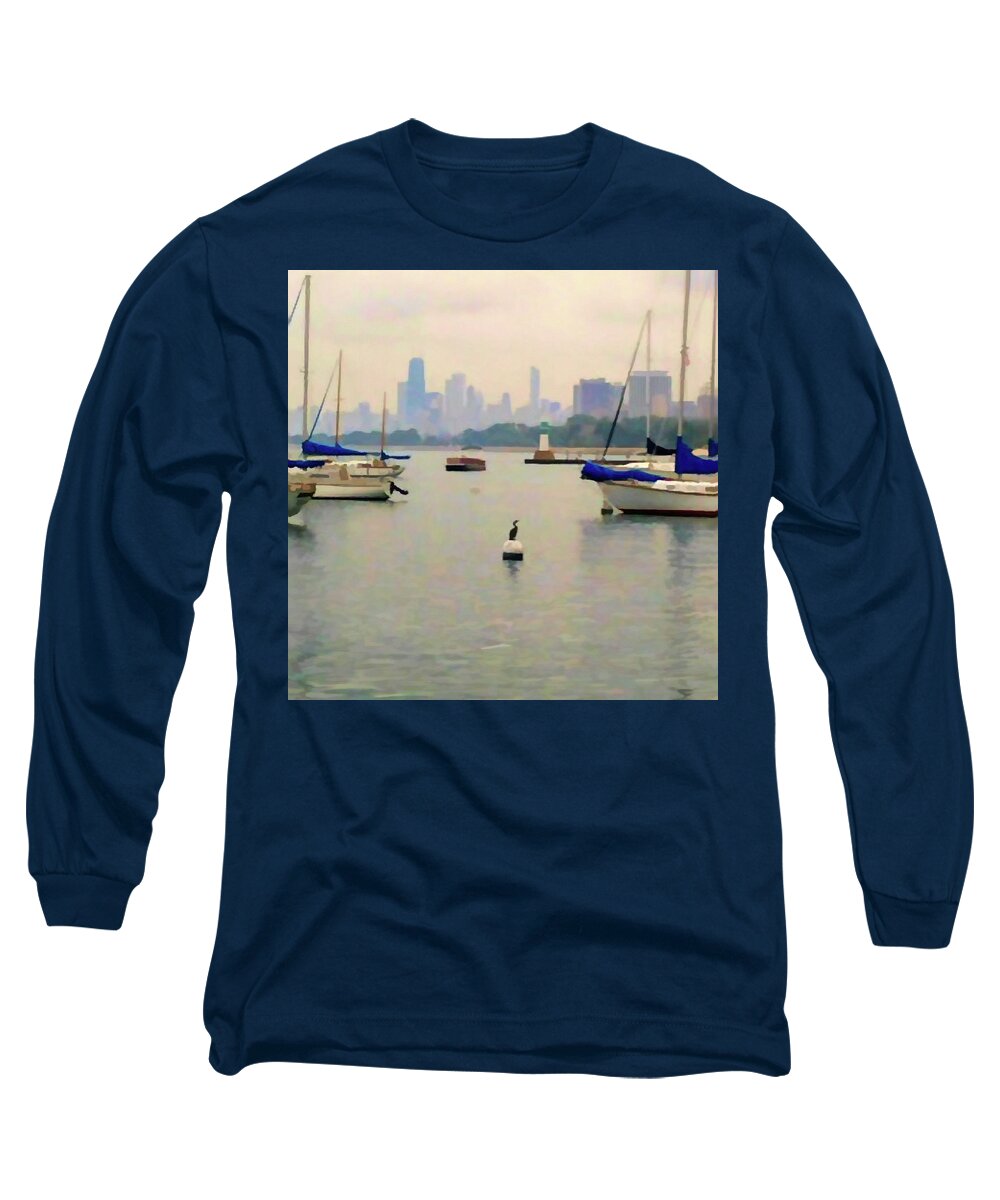 Lake By The City - Long Sleeve T-Shirt