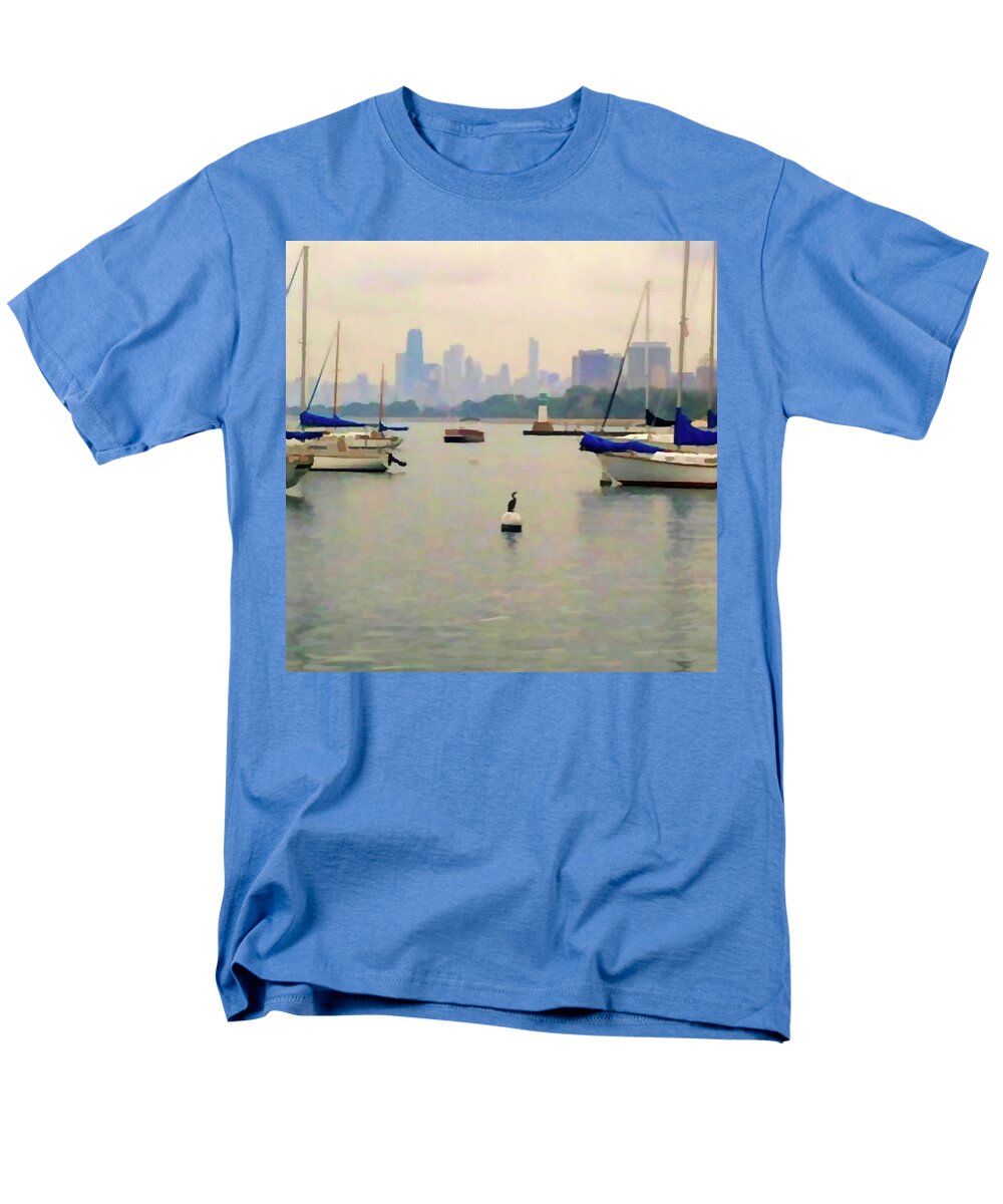 Lake By The City - Men's T-Shirt  (Regular Fit)