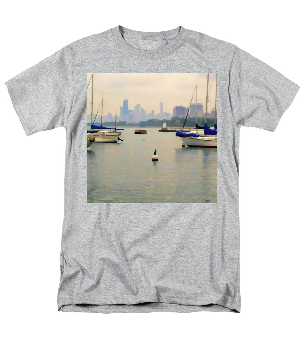 Lake By The City - Men's T-Shirt  (Regular Fit)