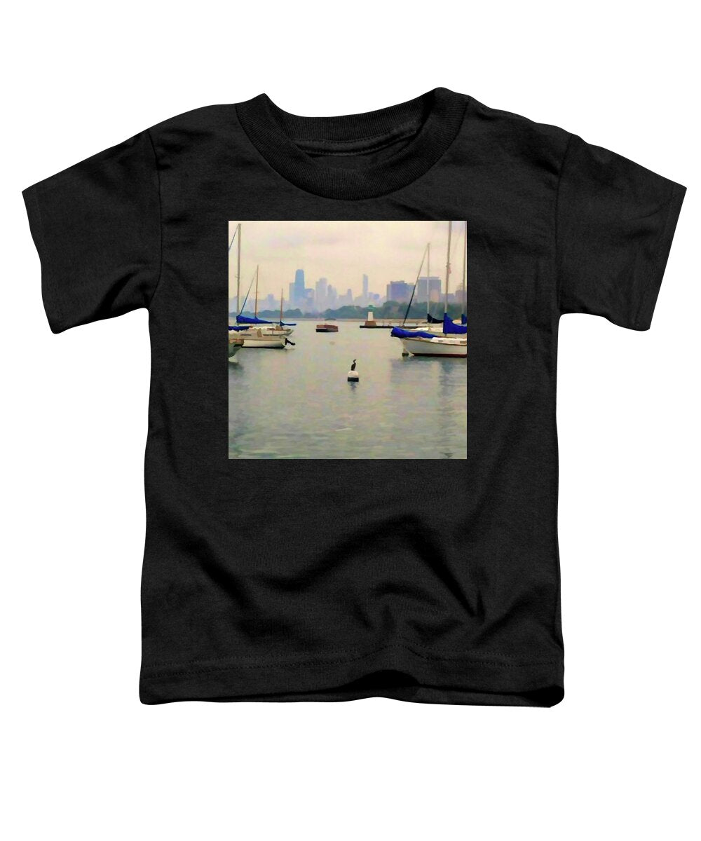 Lake By The City - Toddler T-Shirt