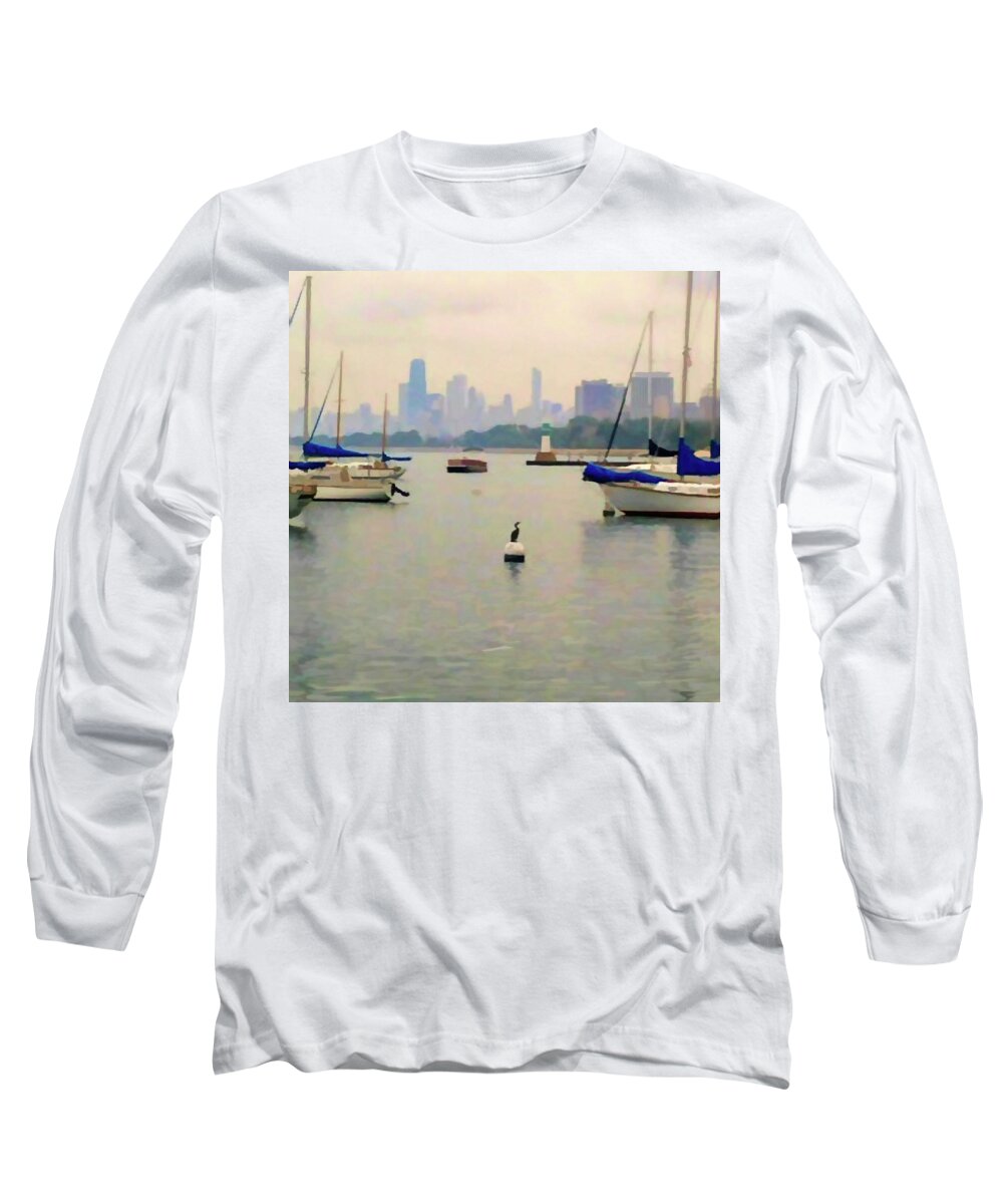 Lake By The City - Long Sleeve T-Shirt