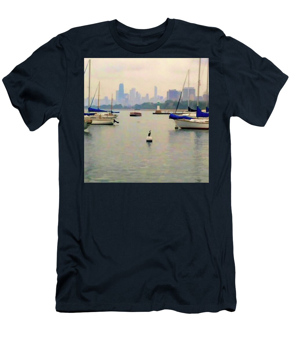 Lake By The City - T-Shirt