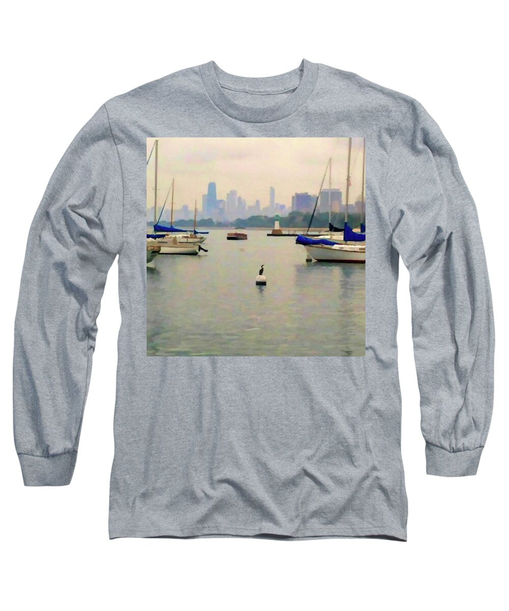 Lake By The City - Long Sleeve T-Shirt