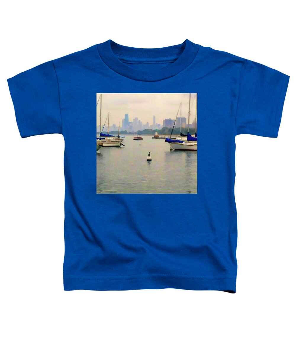 Lake By The City - Toddler T-Shirt