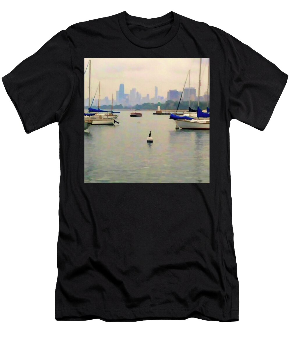 Lake By The City - T-Shirt