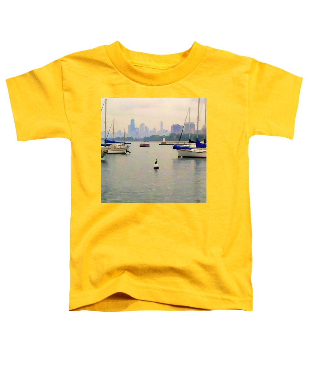 Lake By The City - Toddler T-Shirt