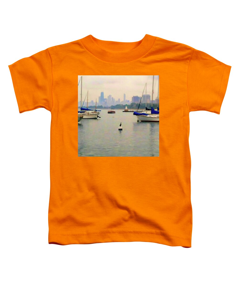 Lake By The City - Toddler T-Shirt