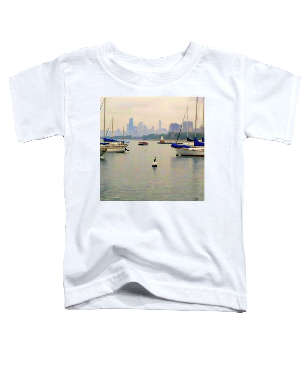 Lake By The City - Toddler T-Shirt