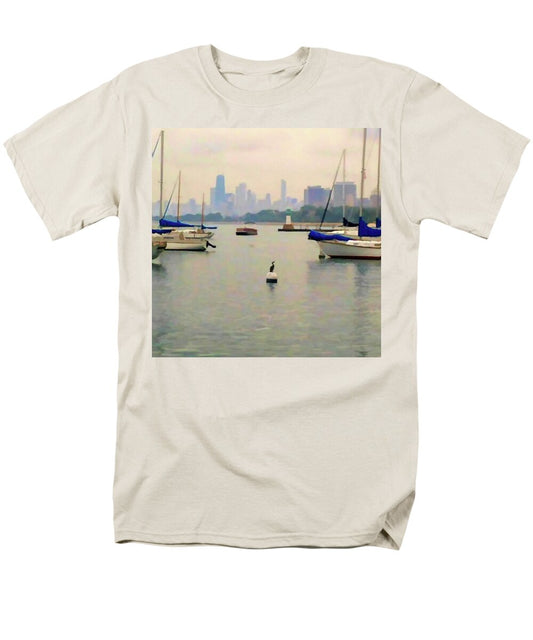 Lake By The City - Men's T-Shirt  (Regular Fit)