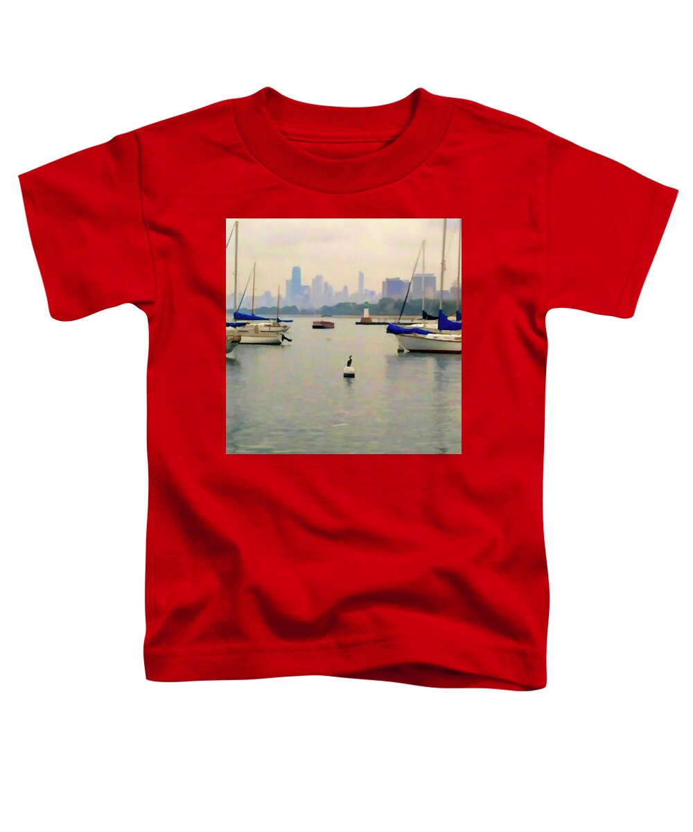 Lake By The City - Toddler T-Shirt