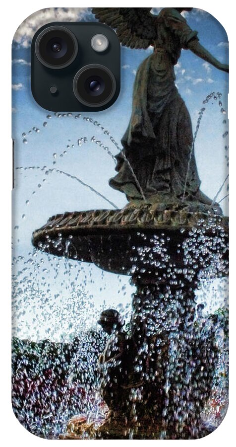 Lake Geneva Angel Fountain - Phone Case