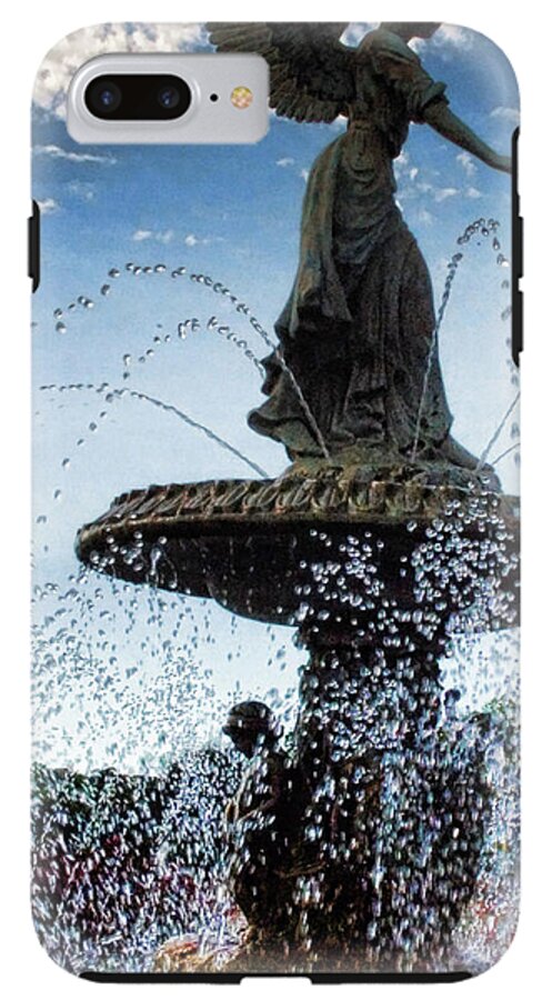 Lake Geneva Angel Fountain - Phone Case