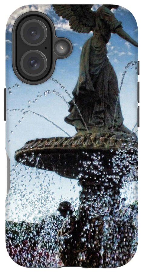 Lake Geneva Angel Fountain - Phone Case