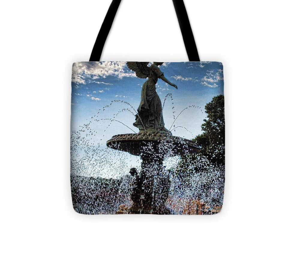 Lake Geneva Angel Fountain - Tote Bag