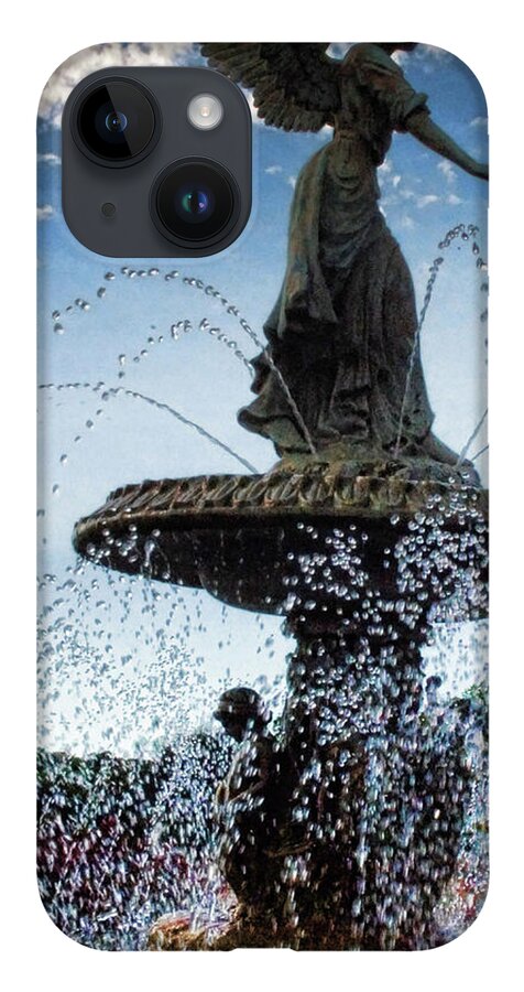 Lake Geneva Angel Fountain - Phone Case