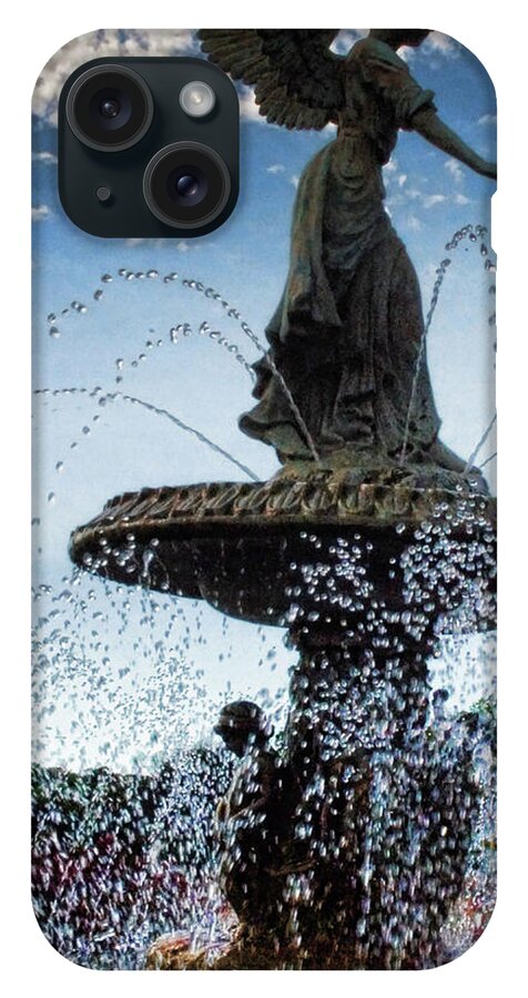 Lake Geneva Angel Fountain - Phone Case