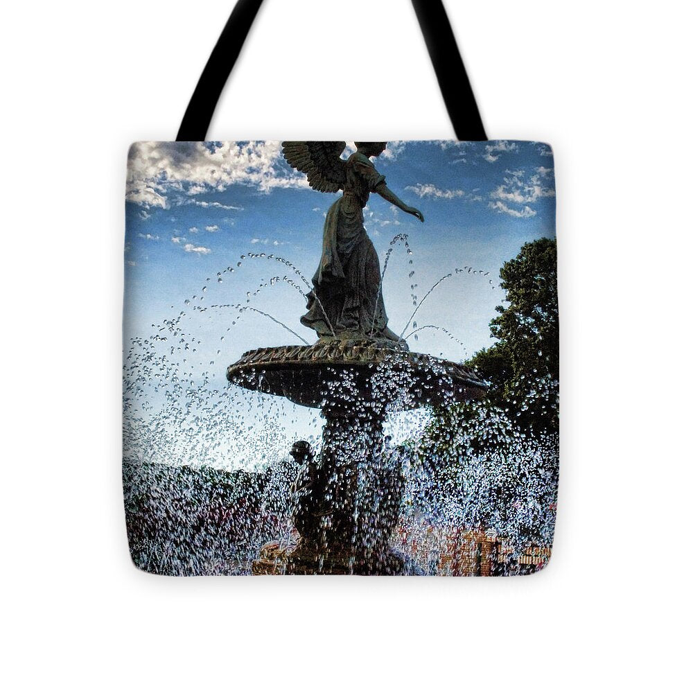 Lake Geneva Angel Fountain - Tote Bag