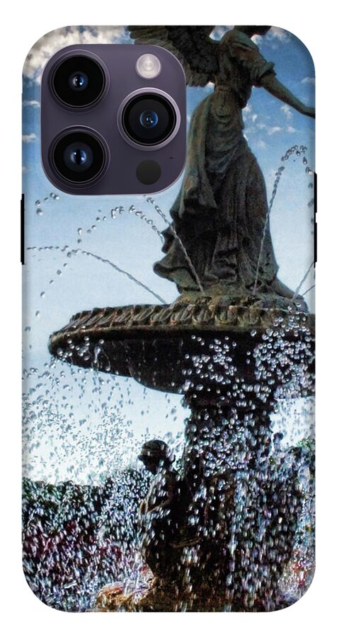 Lake Geneva Angel Fountain - Phone Case