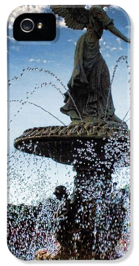 Lake Geneva Angel Fountain - Phone Case