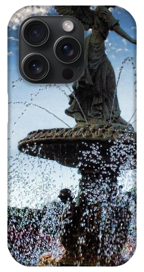 Lake Geneva Angel Fountain - Phone Case