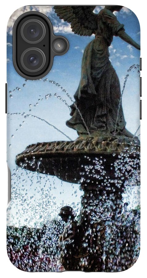 Lake Geneva Angel Fountain - Phone Case