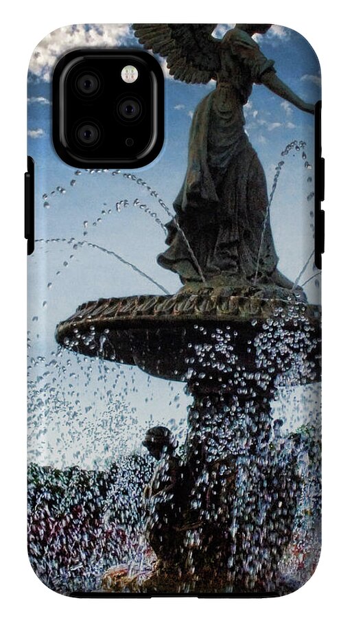 Lake Geneva Angel Fountain - Phone Case